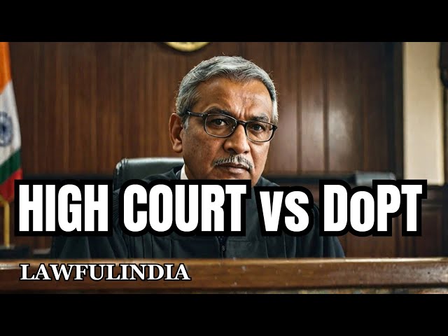 Uttarakhand High Court TAKES ACTION Against DoPT Secretary!