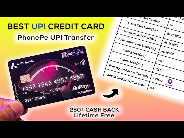 Indian Oil Axis Bank Credit Card Unboxing & Full Set up - Generate Pin & Full Card Activation