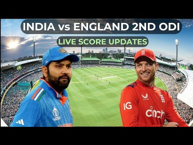 India vs England, 2nd ODI | Live Cricket Match Today | IND vs ENG Live Match | India England Match