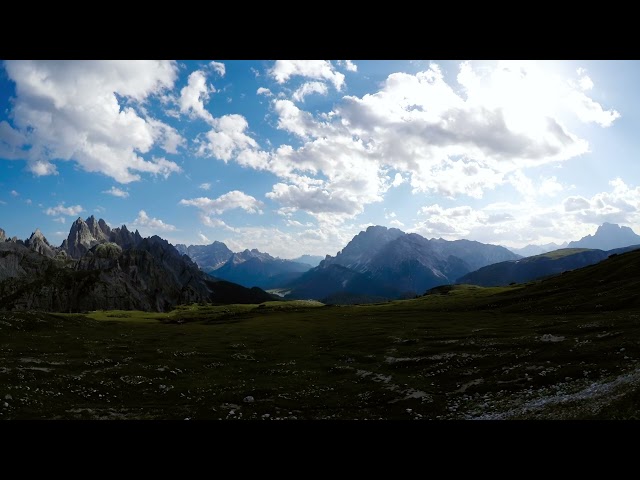 Timelapse national nature park tre cime in the dolomites alps  beautiful nature of italy FREE STOCK