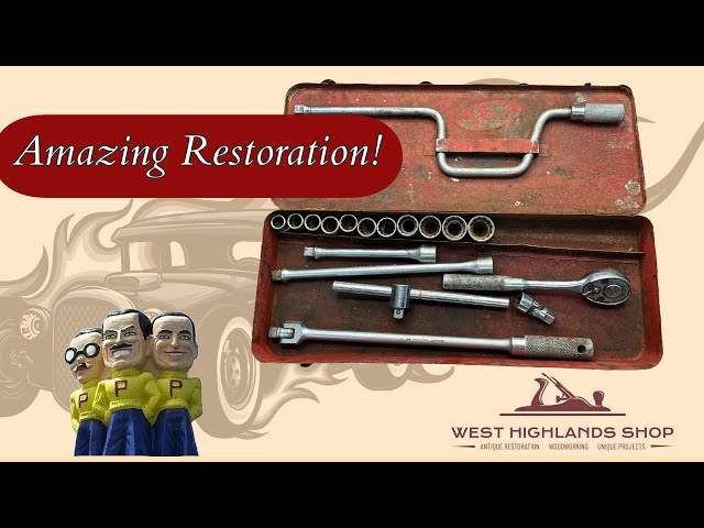 Amazing Tool Box and Tool Restoration - Pep Boys - Manny, Moe and Jack!