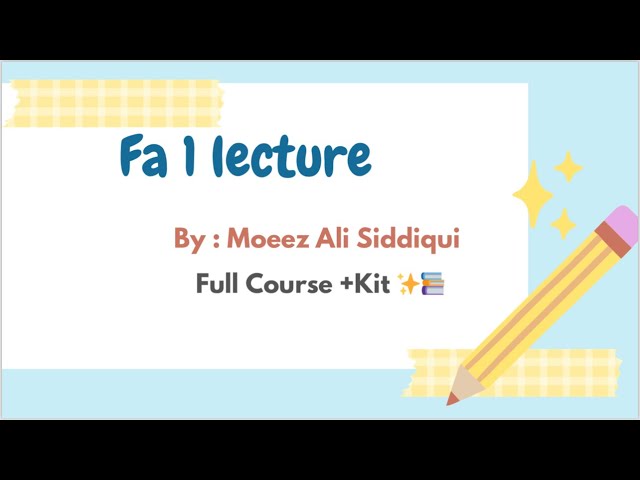 FA1 Lectures | CHAPTER 3 l PART 1 | ACCOUNTING EQUATION | COMPLETE COURSE + KIT