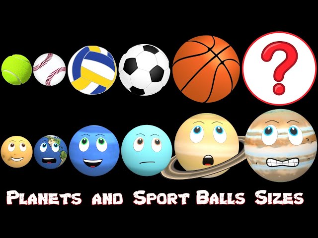 Planet Size Comparison Sports Balls | Solar System for Kids | Size Comparison | Our Solar System