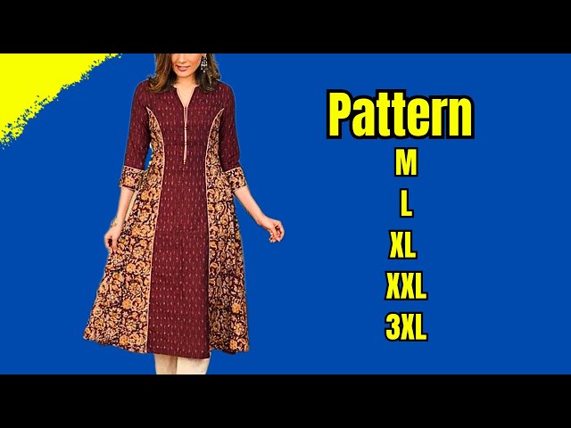 ✅💡 Diy pattern | Create Your Own Kurti Pattern for ANY Size in Minutes!