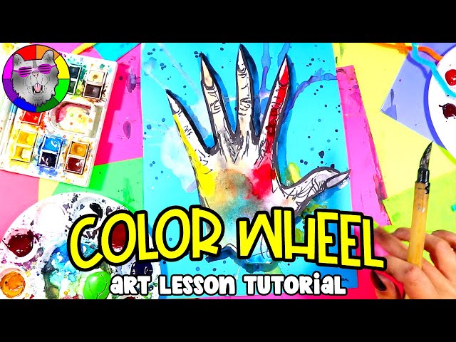 Make a Color Wheel Artwork with this Middle School Art Lesson Tutorial | Ms Artastic