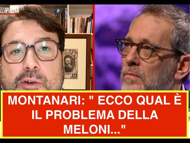 MONTANARI: " ECCO QUAL È IL PROBLEMA DELLA MELONI..." PIAZZA PULITA LA7 FORMIGLI