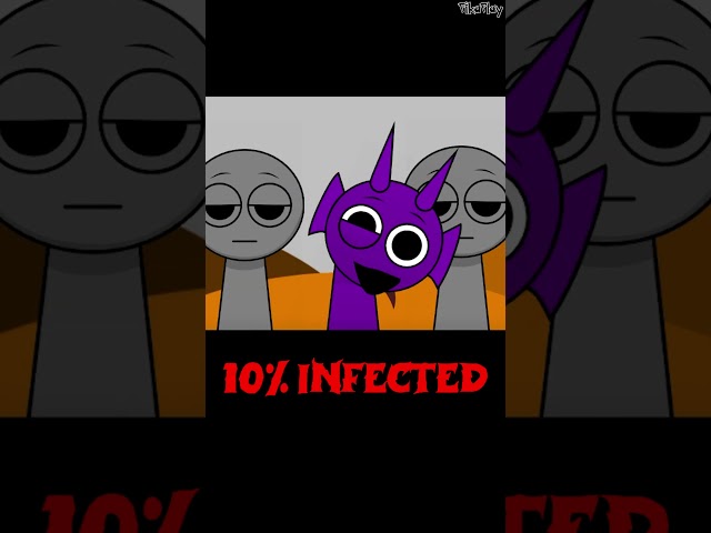 Evolution of DURPLE Infection | 0% - 100% percent  #sprunki  #incredibox