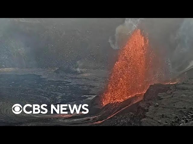 Hawaii's Kilauea volcano sends lava over 300 feet into sky in latest eruption