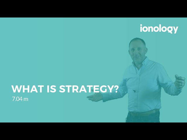 What Is Strategy?