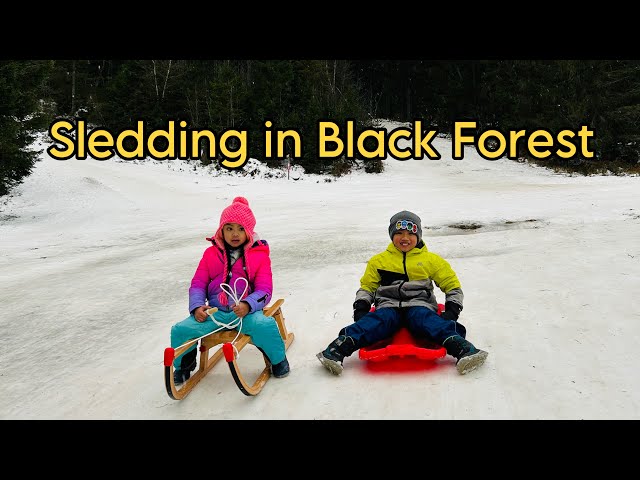 First time Sledding! | Ruhestein, Black Forest Germany | Schwarzwald | Snowfall | Filipino Family