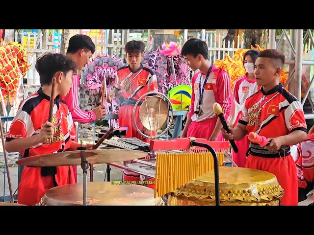 Tập Đánh Trống Múa Rồng LSR Đỗ Công Tường 2024 / Nhạc Trống Lân Sư Rồng Hay Nhất Lion Dance Drumming