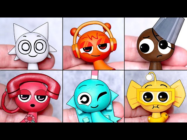 Making SPRUNKI & OC Animated Series Intro Sculptures Timelapse Compilation