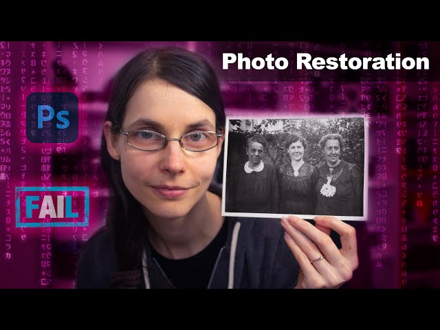 Restoring a 70 year old picture - AI can’t do this (yet)