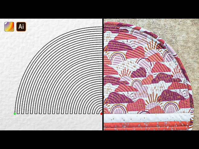 Designing A Half Circle Echo Digital Longarm Pattern