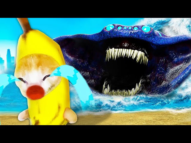 Deep Sea Zoochosis: Banana Cat and Apple Cat's Monster Encounter! 🐱 Baby Banana Cat Compilation 😿