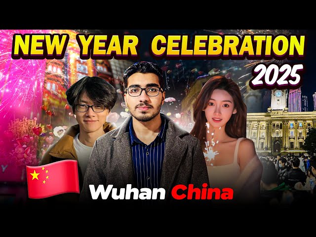 New Year Celebration 🎊 2025 Wuhan China 🇨🇳 | Pakistani Student in China || Exploring