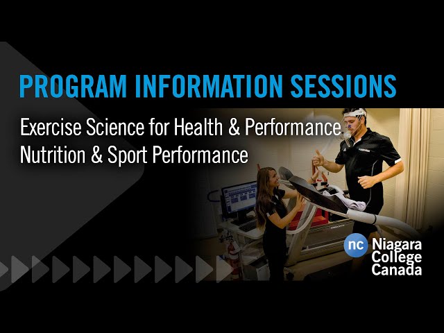 Exercise Science for Health & Performance and  Nutrition & Sport Performance programs