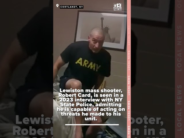 Lewiston mass shooter, Robert Card, admitting he's capable of acting on threats in 2023 interview