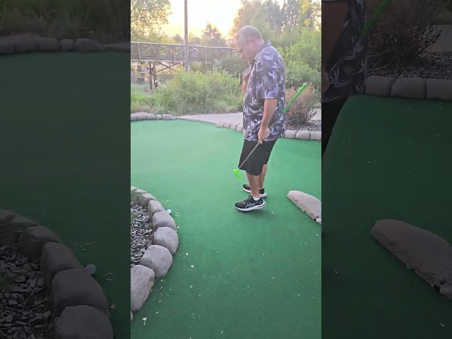 First-Ever Mini Golf Hole-in-One on YOUTUBE! UNBELIEVABLE SHOT!