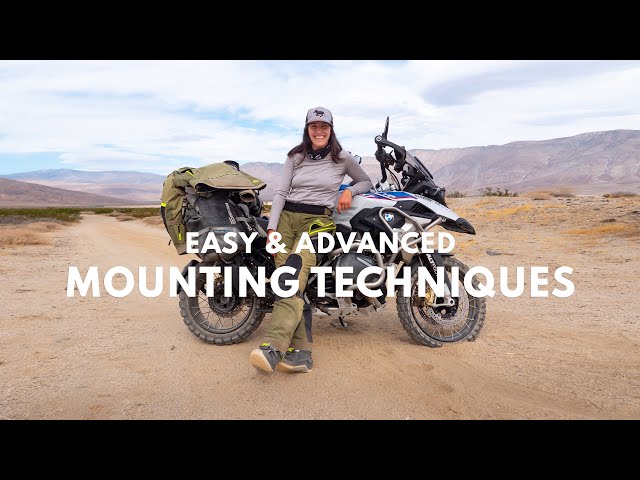 Easy to Expert Motorcycle Mounting & Dismounting Techniques - Petite Rider on a Big ADV Bike / Tips