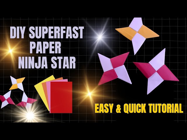 How to make crafts with cardboard and paper | Ninja star Shuriken #origami #ninjastars #ninja #paper