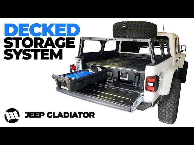 Jeep Gladiator Truck Bed Drawer System by DECKED for WAYALIFE EVO Overland Build