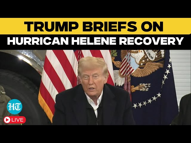 Trump LIVE: Donald Trump Briefs On Hurricane Helena Recovery | North Carolina | Trump Speech | US