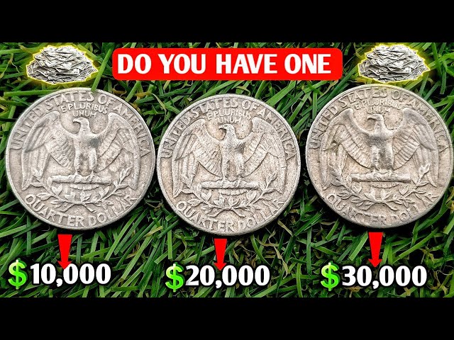 DO YOU HAVE THESE TOP 3 ULTRA RARE & MOST VALUABLE WASHINGTON QUARTER DOLLARS WORTH BIG MONEY!