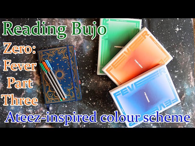 Reading Bujo | Plan With Me: Ateez Zero Fever 3 Colour Scheme (October 2021) [CC]