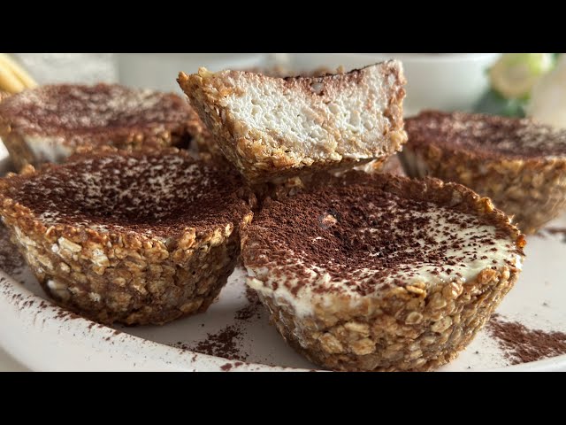 Protein dessert! No flour, no sugar! Easy recipe in 5 minutes!