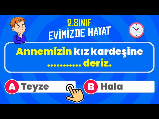 2.Sınıf HAYAT BİLGİSİ 📚 - ✏️ | 2.ÜNİTE Evimizde Hayat | 20 Soruyla Kendini TEST ET!