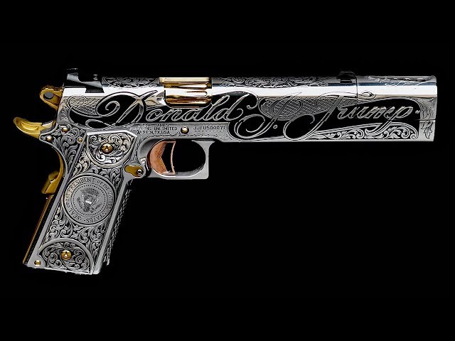 The Custom Built Donald Trump 1911 Pistol by Jesse James