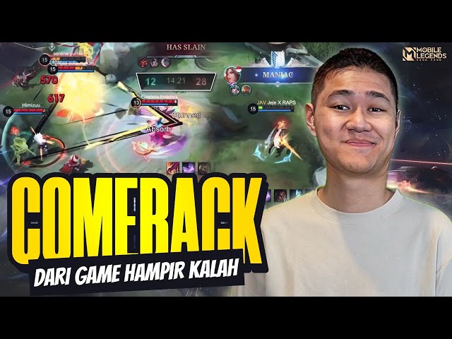 LANCELOT JEJE COMEBACK 1 MOMEN DARI GAME HAMPIR KALAH WKWKW - Mobile Legends