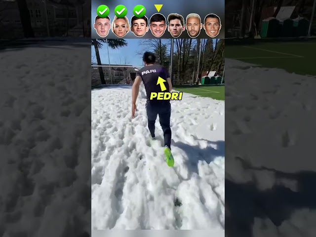 Palmer VS Lehmann VS Gavi VS Pedri VS Messi VS Neymar VS Ronaldo | Snow Challenge