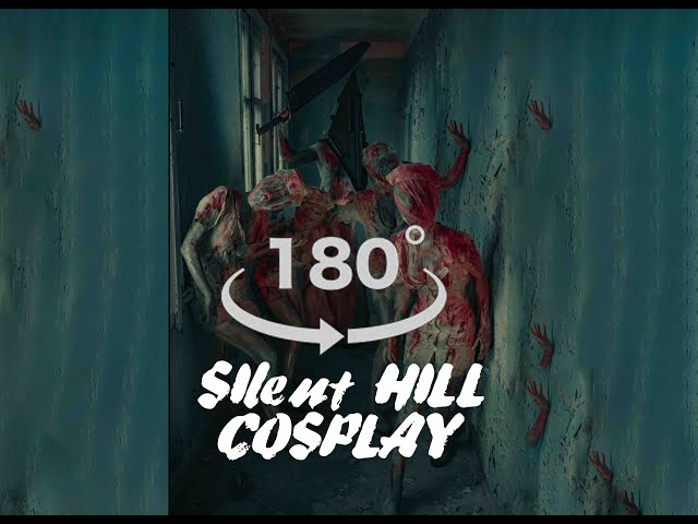 PYRAMID HEAD w NURSES | SILENT HILL | Dead by Daylight | cosplay in 180 VR experience