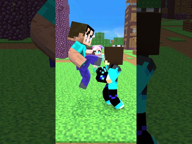 ULTRA MASHA MEME Steven vs Jack and Bad Girl in Minecraft #funny #shorts