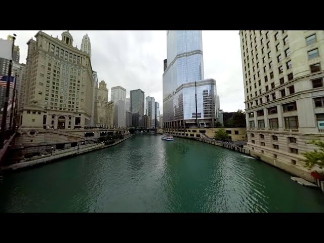 360/VR View from the DuSable Bridge in Chicago