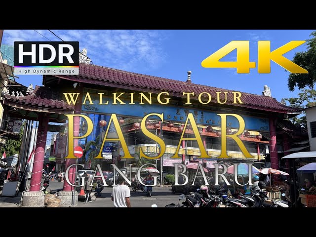 [4K] Walking Tour Pasar Gang Baru Pecinan Wisata Semarang Chinatown