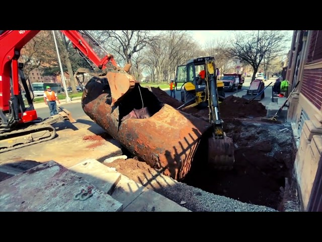 Drone Footage of 9000 Gallon Tank Removal in Newark, NJ