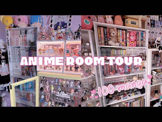 Anime room tour˚ʚ🎀 ྀིྀིɞ˚Organising over 100 Manga and Figures₊˚⊹ ᰔ