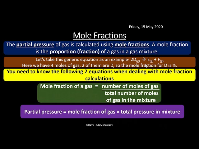 AQA 1.10 Equilibrium Constant Kp