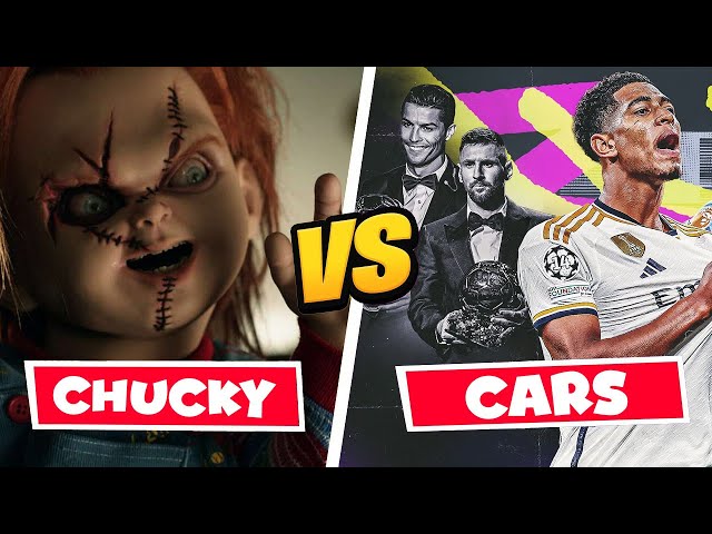 💀 Chucky Doll Vs Cars & Football Players ☢️ #beamngdrive #challenge #chucky #meme #cr7 #messi