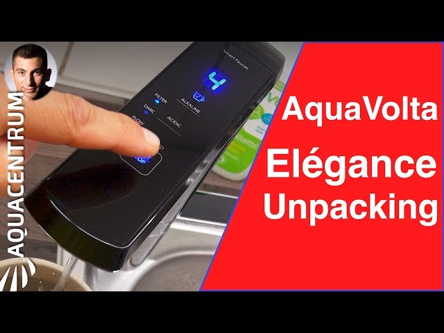 AquaVolta® Elégance | Unpacking the water filter with adjustable pH-value & hydrogen enrichment