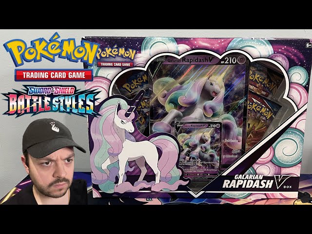 Galarian Rapidash V Box Unboxing | Pokémon TCG: Sword & Shield Battle Styles