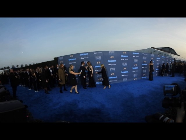 360 Video of Emma Stone arriving at the 22nd Annual Critics' Choice Awards | Splash News TV