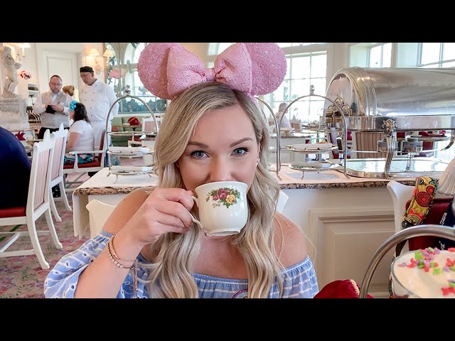 Afternoon Tea at Disney's Grand Floridian Garden Tea Room for Our Anniversary!