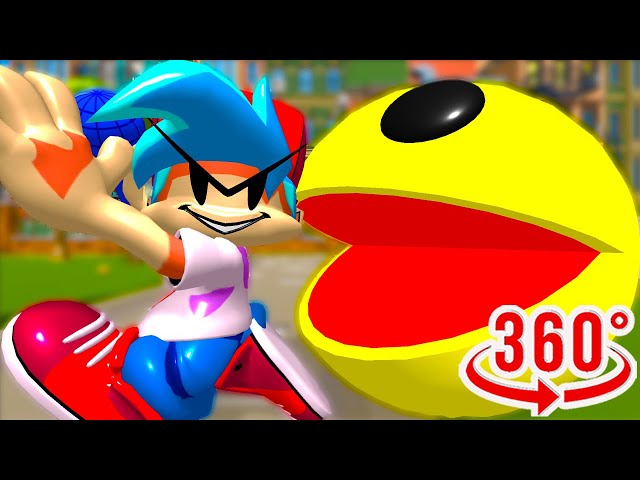 Pac Man VR 360° video FNF music meme