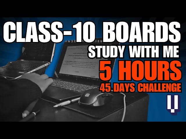 📚CLASS 10 BOARDS 45 DAYS CHALLENGE | STUDY WITH ME 5 HOUR 🔴 | DAY 26 | FIRE CRACKLING MUSIC | #live