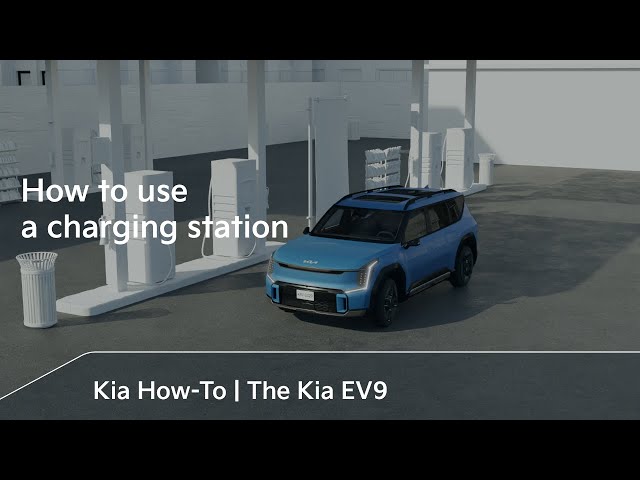 How to use a charging station｜The Kia EV9