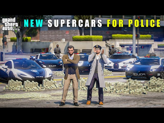 GTA 5 : MICHAEL BUYING CUSTOM SUPERCARS FOR POLICE || BB GAMING